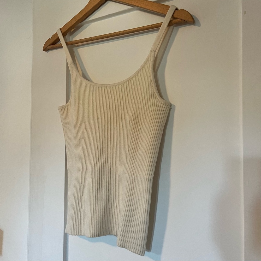 Mara Hoffman knit cream tank. Brand new with tags.